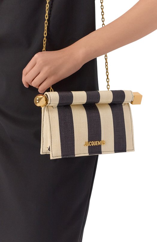 Клатч Le Rond Carre Jacquemus 26EBAW00392/AE00076 Чёрно-белый  26EBAW00392/AE00076 Фото 2