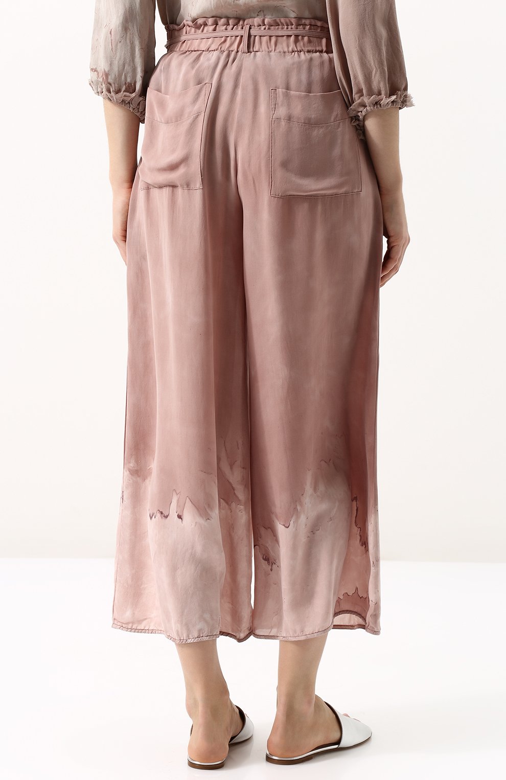 Укороченные шелковые брюки RAQUEL ALLEGRA, арт. Y76-6666, фото 4