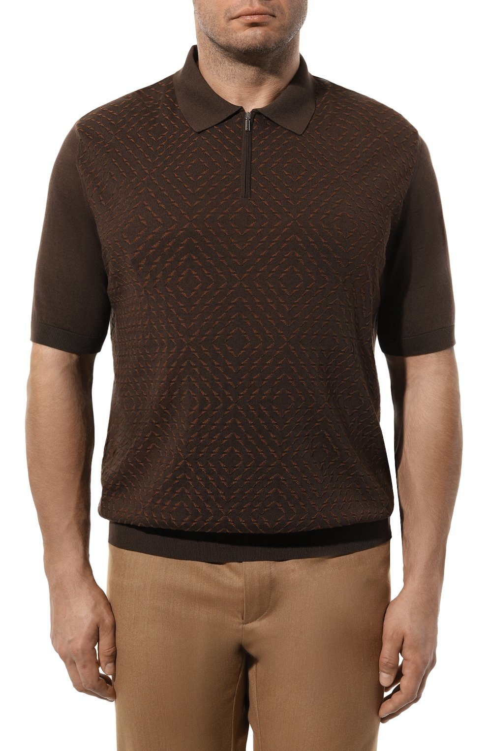 Поло из шелка и хлопка ZILLI, арт. KZP002M0145VVM000, фото 3