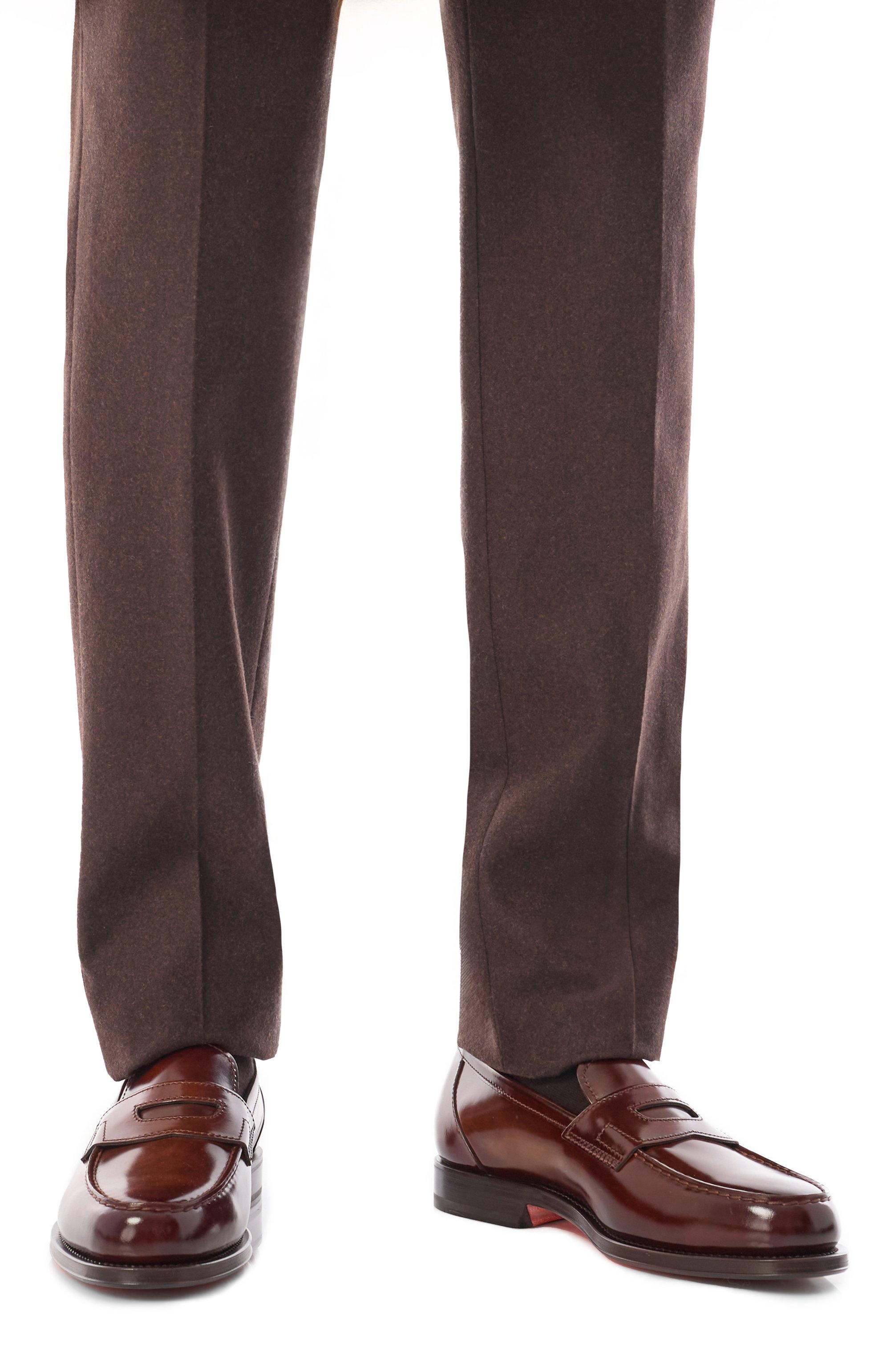 Кожаные пенни-лоферы quentin SANTONI, а�рт. MCQG18143PD5HPFGV29, фото 3