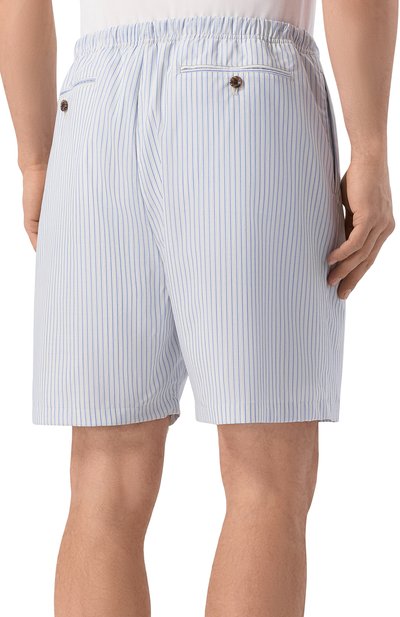 Шерстяные шорты ATTACHMENT голубого цвета по цене 46350 руб., арт. AP61-062, фото 4 Шерстяные шорты ATTACHMENT, арт. AP61-062, фото 4