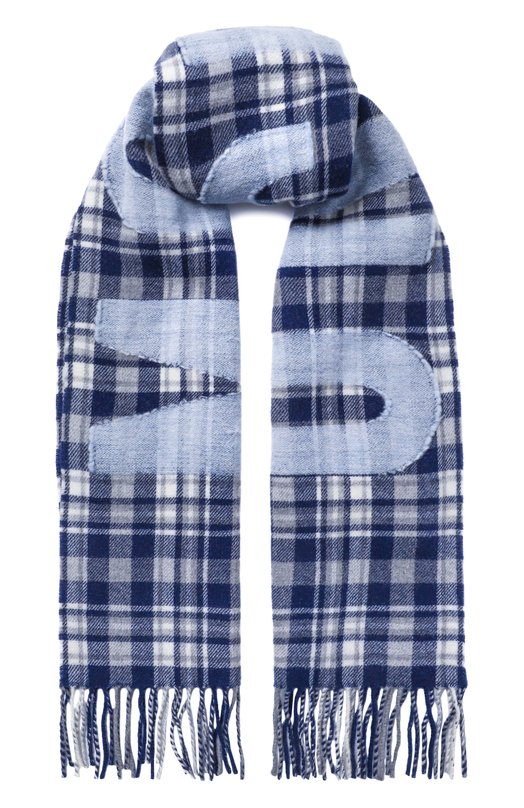Шерстяной шарф Moschino 50238/M5856 Синий 50238/M5856