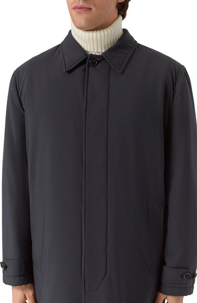 Плащ BRIONI темно-синего цвета по цене 330500 руб., арт. S0RE0LPA906, фото 5 Плащ BRIONI, арт. S0RE0LPA906, фото 5
