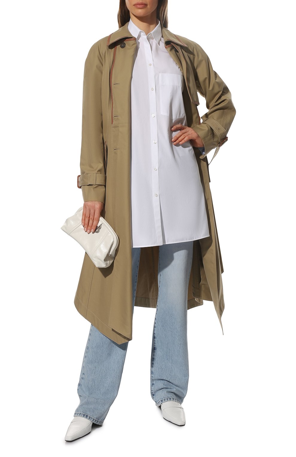 Хлопковая рубашка JIL SANDER белого цвета по цене 79100 руб., арт. JSXU600605-WU245500, фото 2 Хлопковая рубашка JIL SANDER, арт. JSXU600605-WU245500, фото 2