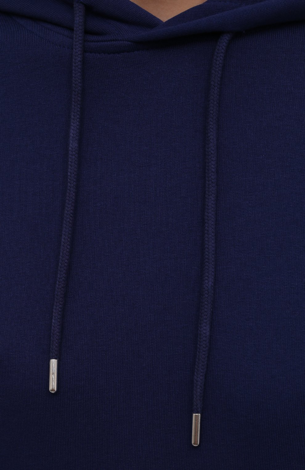 Хлопковое худи DRIES VAN NOTEN синего цвета по цене 37400 руб., арт. 212-011108-3608, фото 5 Хлопковое худи DRIES VAN NOTEN, арт. 212-011108-3608, фото 5