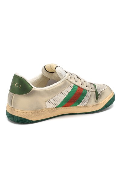 Кожаные кеды screener GUCCI, арт. 546163/0YI20, фото 4
