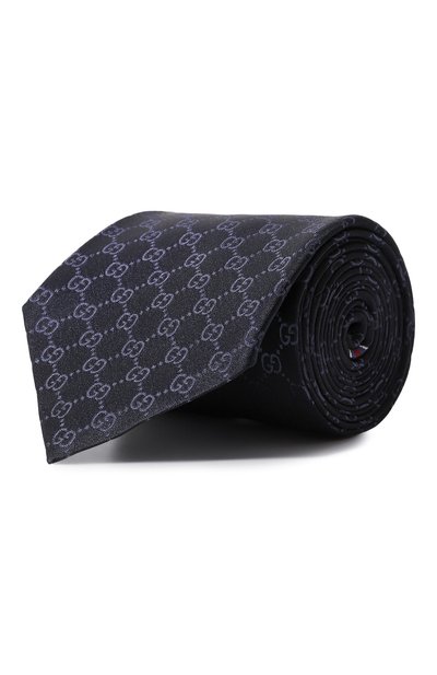 Шелковый галстук GUCCI, арт. 456520 4B002, фото 1