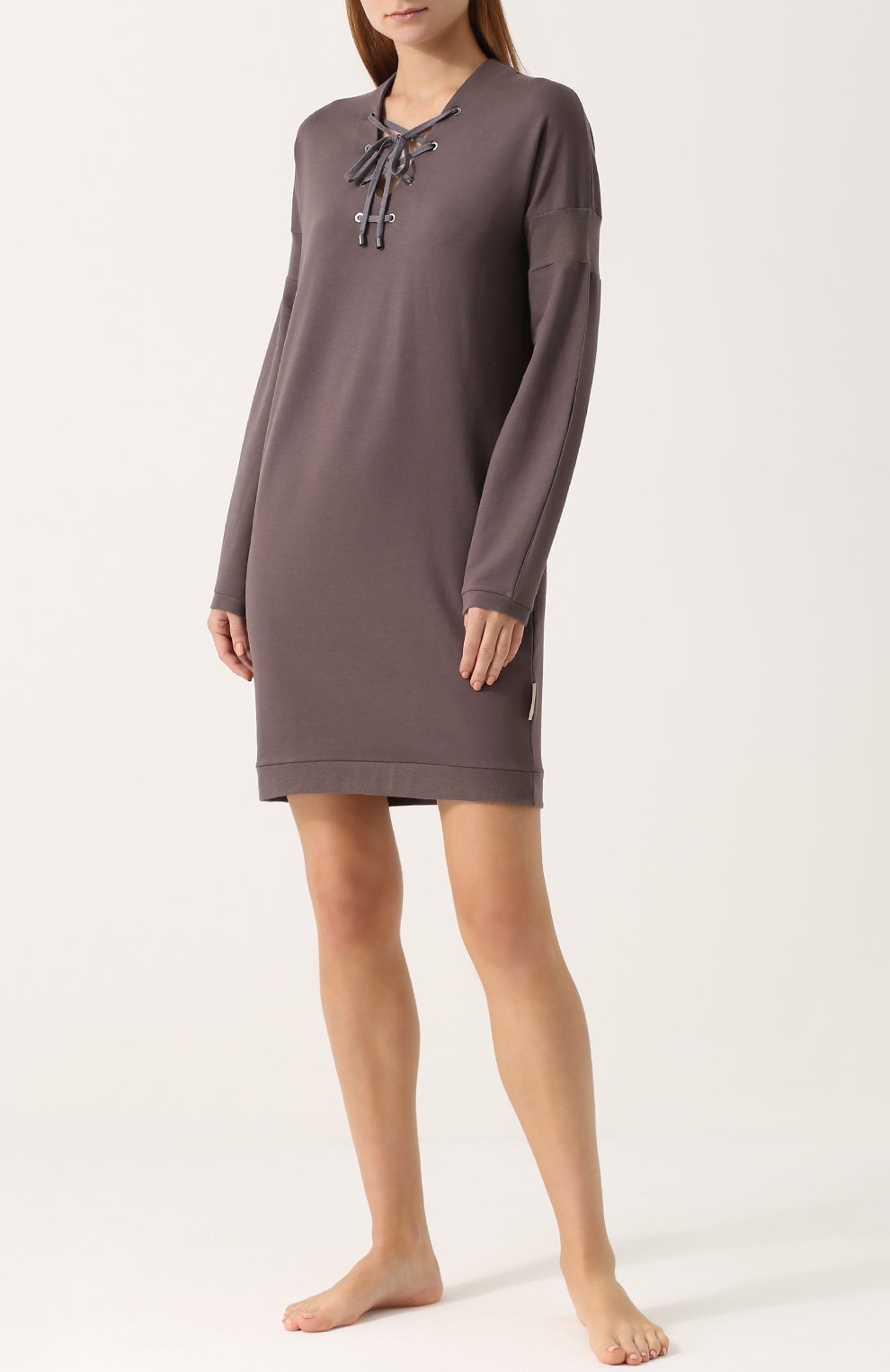 Хлопковое платье со шнуровкой ZIMMERLI, арт. 5139-39000, фото 2