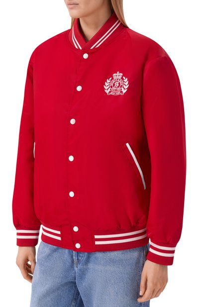 Бомбер SPORTY AND RICH красного цвета по цене 64350 руб., арт. 0W054710243RE33, фото 3 Бомбер SPORTY AND RICH, арт. 0W054710243RE33, фото 3