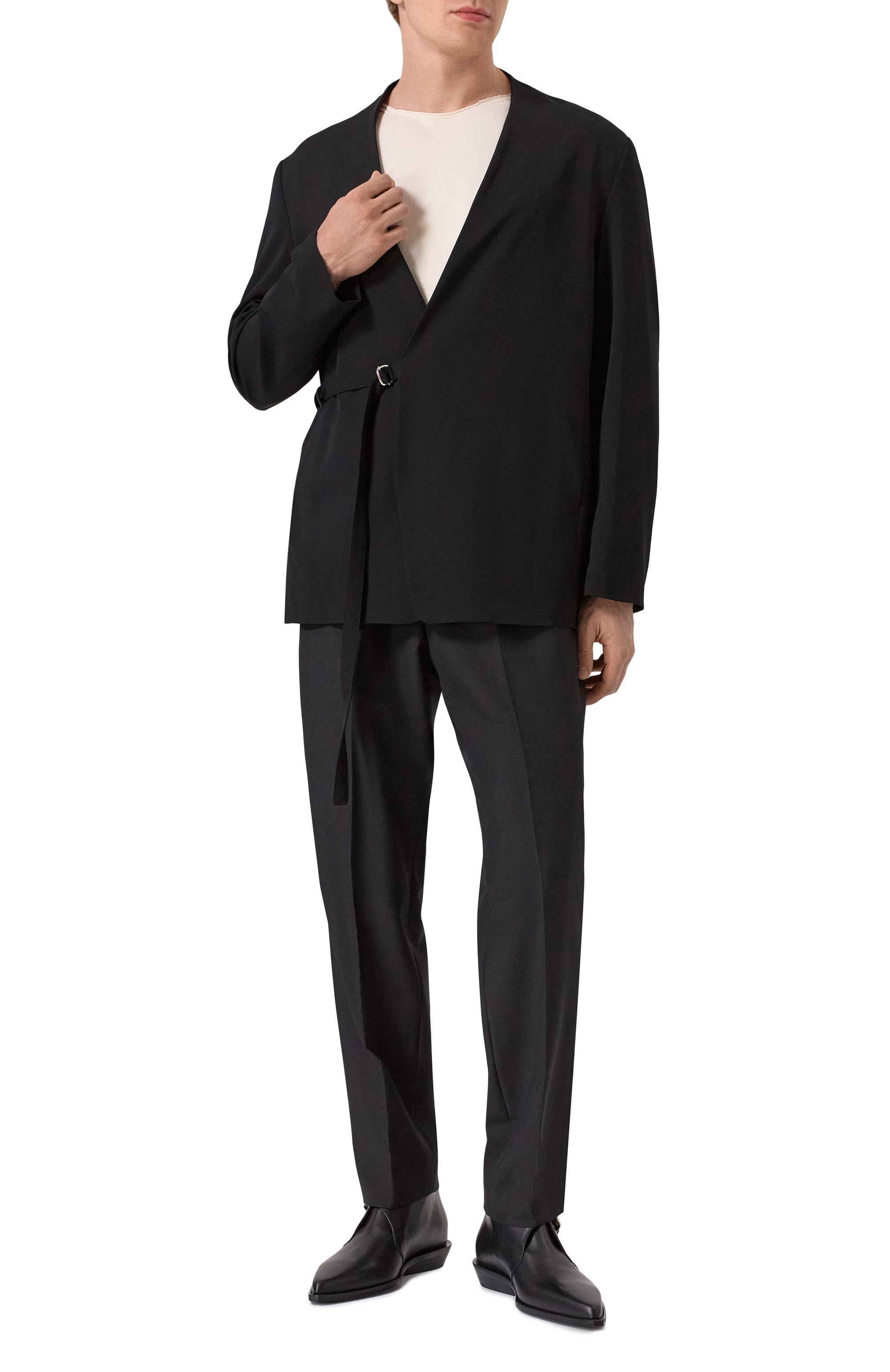 Кожаные ботинки ANN DEMEULEMEESTER, арт. B0012915/LT164, фото 2