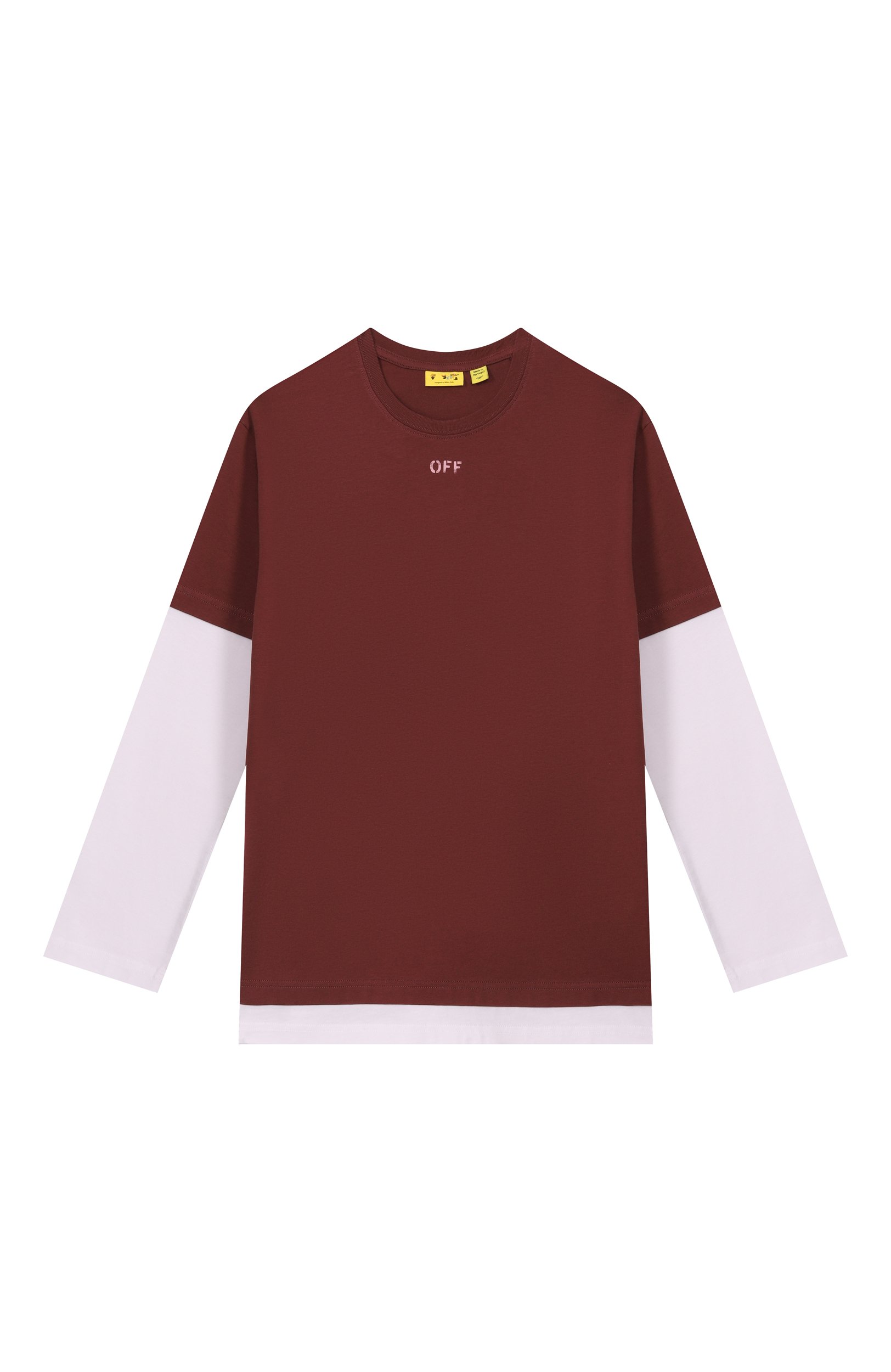 Хлопковый лонгслив OFF-WHITE, арт. 0GAB00CF26JER0016, фото 1