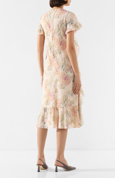 Платье-миди REDVALENTINO бежевого цвета по цене 109500 руб., арт. TR3VAK60/4RY, фото 4 Платье-миди REDVALENTINO, арт. TR3VAK60/4RY, фото 4