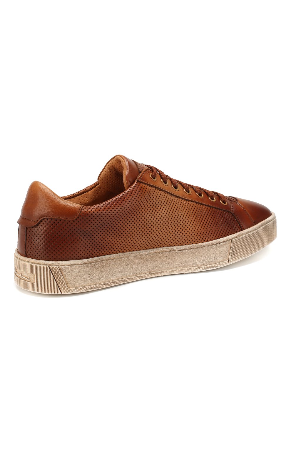 Кожаные кеды SANTONI, арт. MBGL21066SP0MFG0M35, фото 4