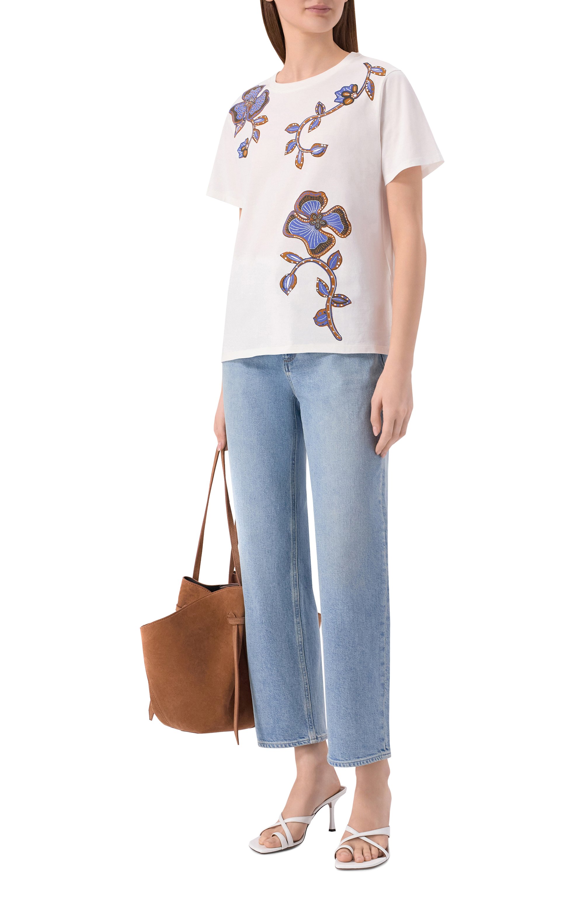 Хлопковая футболка WEEKEND MAX MARA, арт. WKDPANTERA, фото 2