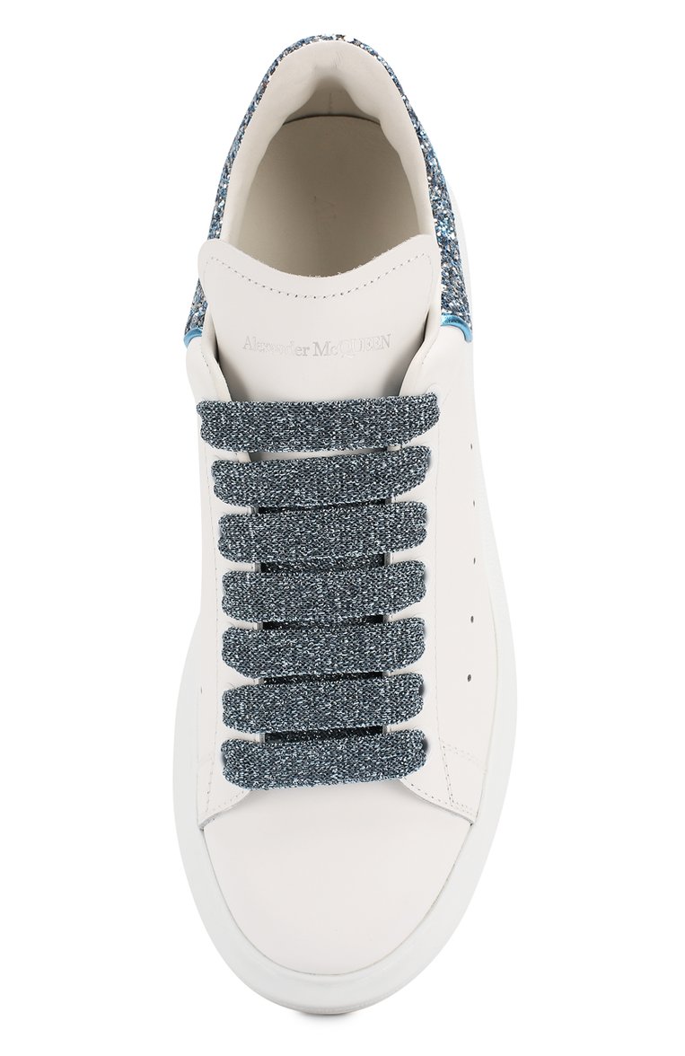 Кожаные кеды ALEXANDER MCQUEEN, арт. 558945/WHNBK, фото 1