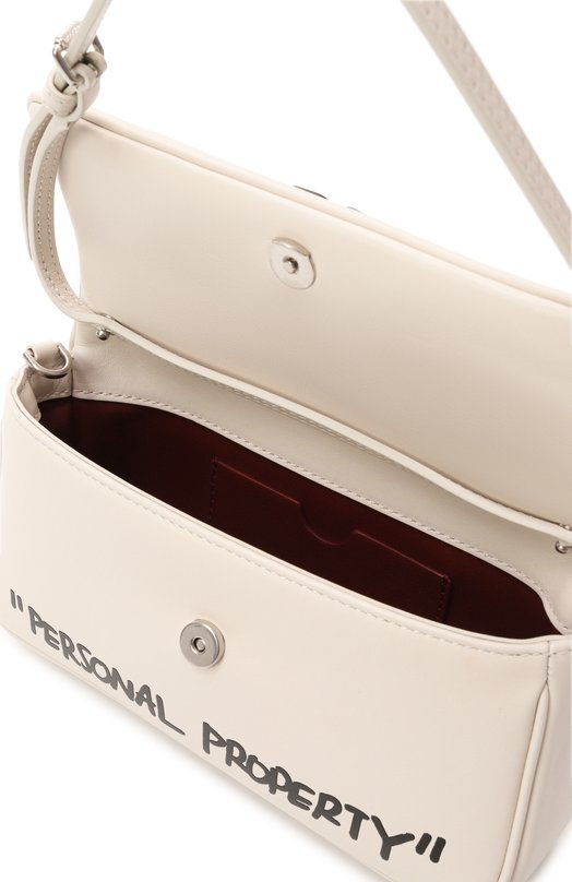 Сумка Jitney 0.7 Quote Off-White 0WNN18BC99LEA0010410 Кремовый  0WNN18BC99LEA0010410 Фото 5