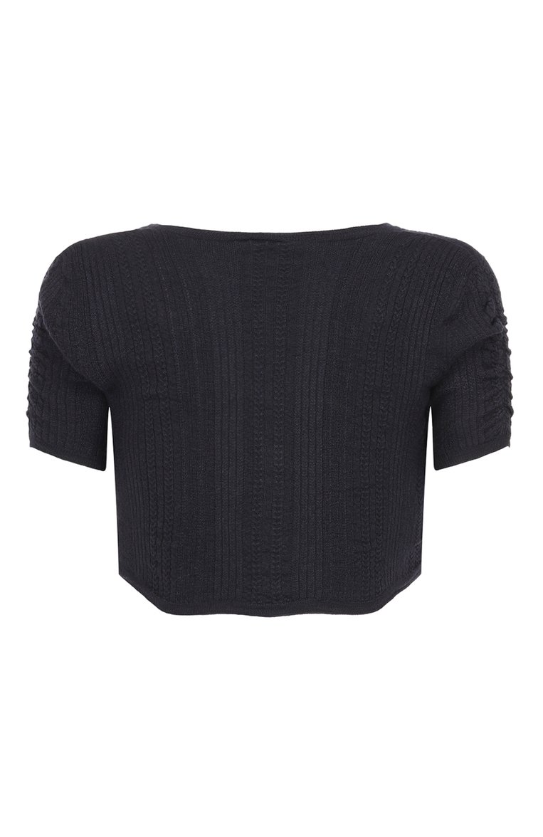 Кардиган из шелка и кашемира MIU MIU, арт. MMF228-1WVH-F0008, фото 2