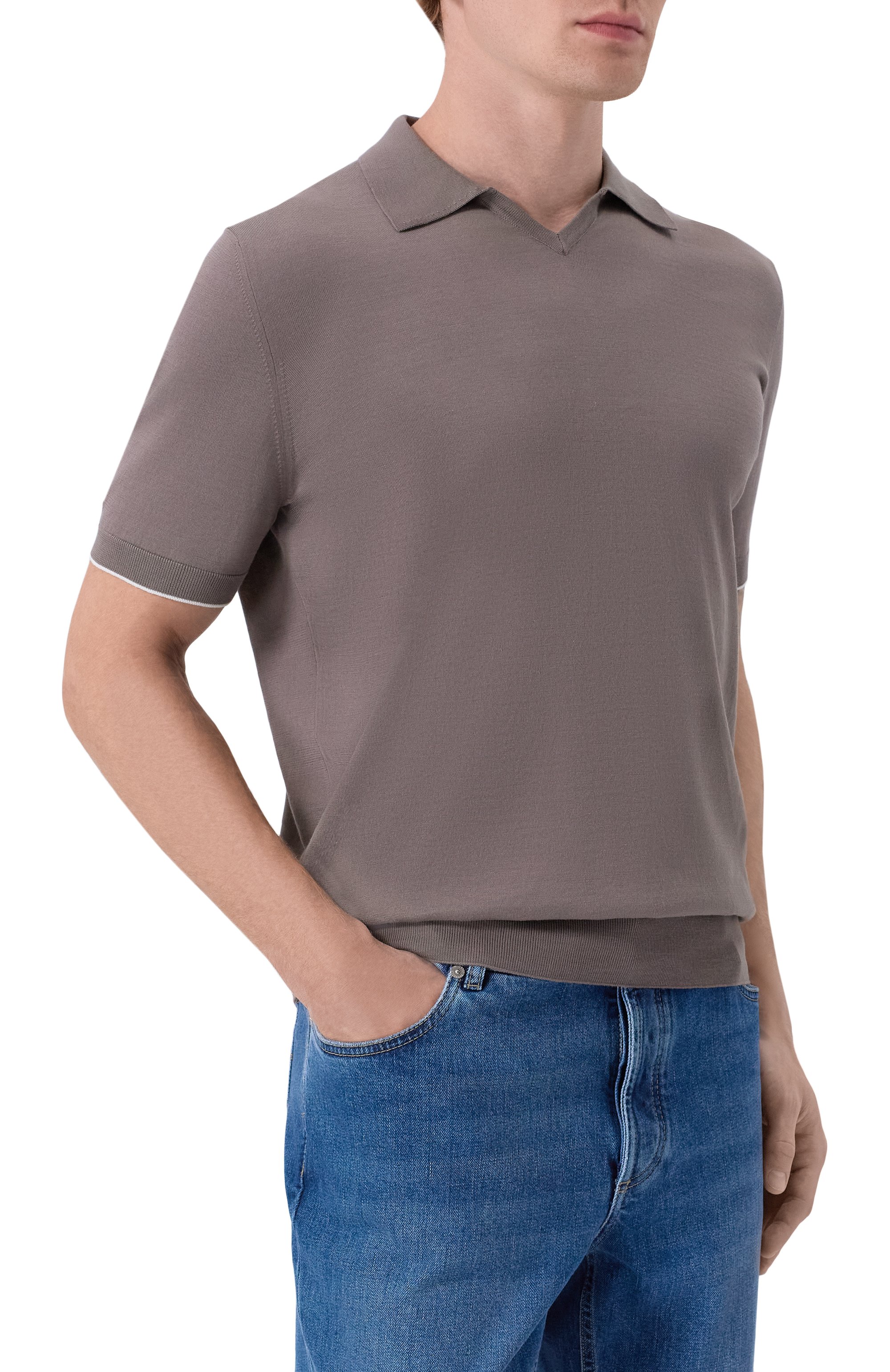 Хлопковое поло BRUNELLO CUCINELLI, арт. M29800145, фото 3