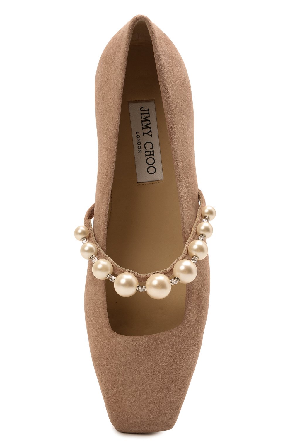 Замшевые балетки ade JIMMY CHOO, арт. ADE FLAT/SZR, фото 6