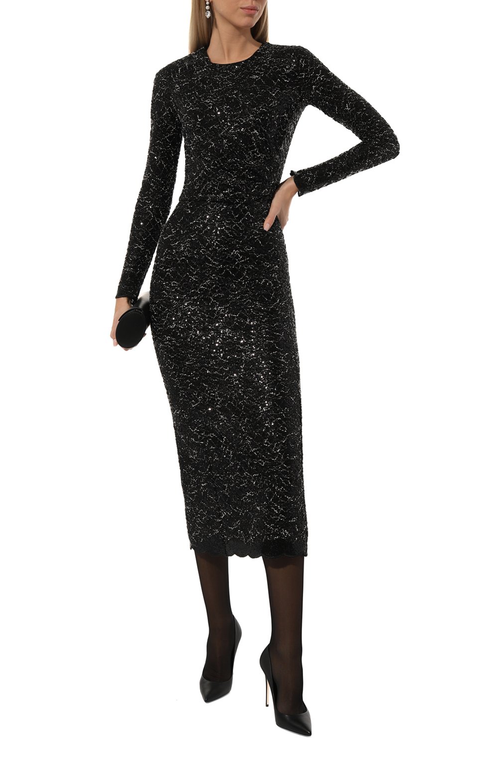 Платье с отделкой пайетками GIAMBATTISTA VALLI, арт. 24FWPVTE5098-12MIC, фото 2
