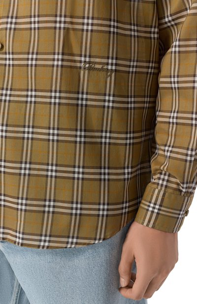 Хлопковая рубашка BURBERRY, арт. 8130239, фото 5