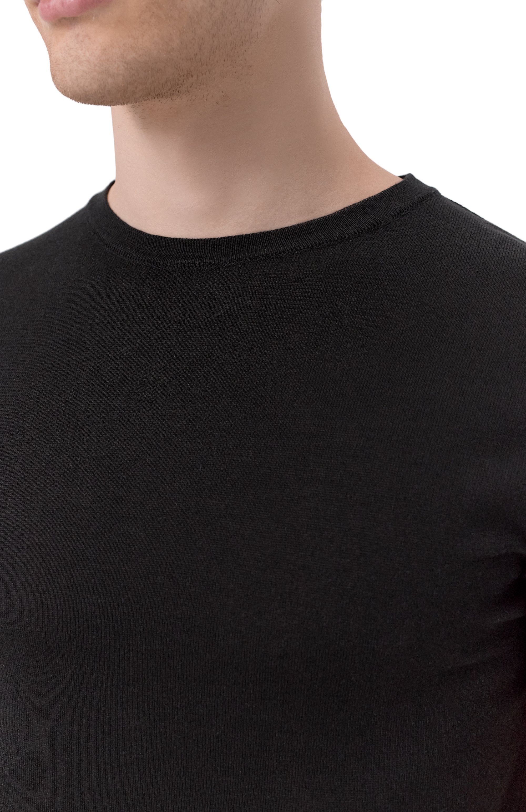 Шелковый джемпер DANIELE FIESOLI черного цвета по цене 24950 руб., арт. SE1102, фото 5 Шелковый джемпер DANIELE FIESOLI, арт. SE1102, фото 5