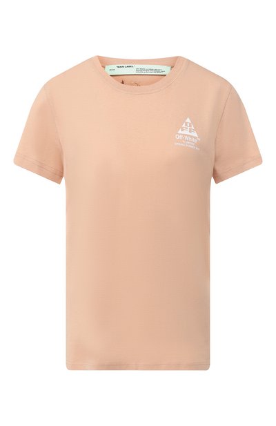 Женская хлопковая футболка OFF-WHITE, арт. 0WAA049R19B070540301