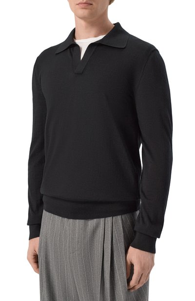 Шерстяное поло DOLCE & GABBANA черного цвета по цене 199500 руб., арт. GXZC3T/JBW1W, фото 3 Шерстяное поло DOLCE & GABBANA, арт. GXZC3T/JBW1W, фото 3