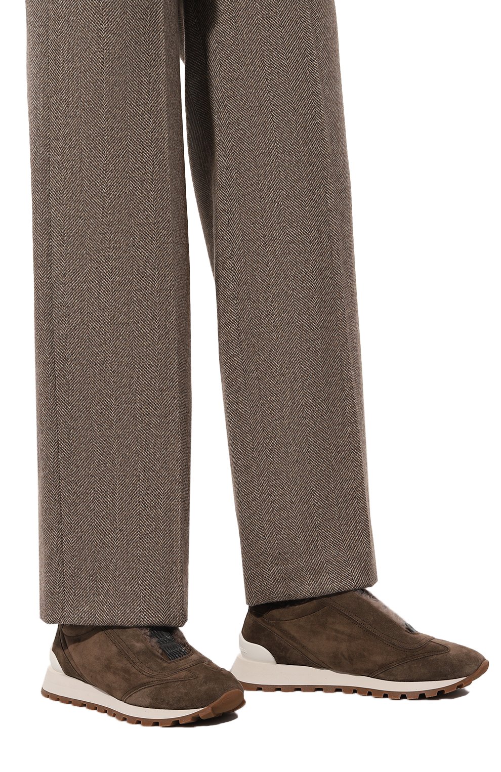 Замшевые кроссовки BRUNELLO CUCINELLI, арт. MZSFG2796, фото 3