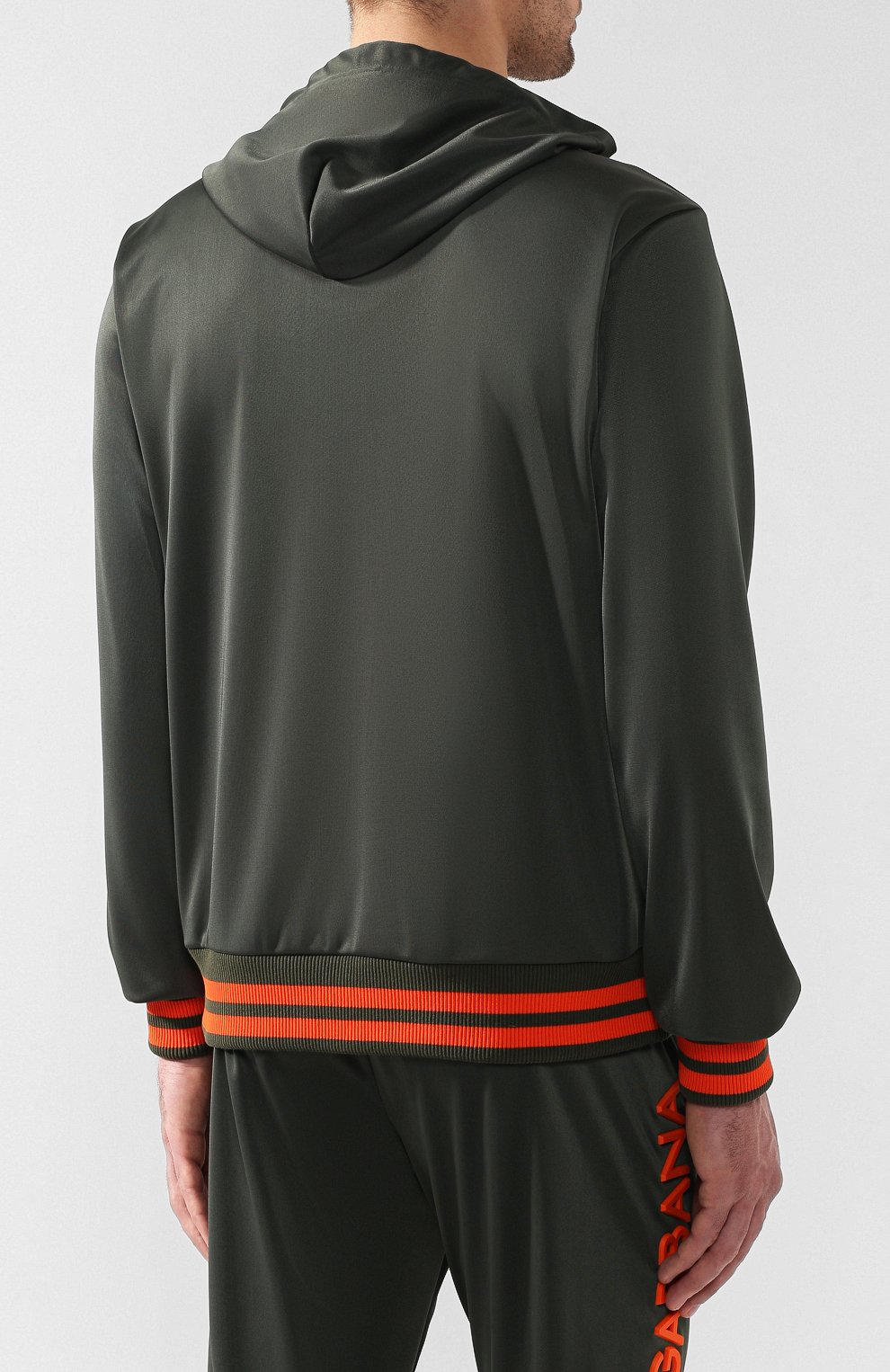 Худи DOLCE & GABBANA зеленого цвета по цене 89950 руб., арт. G9JQ3T/G7RAX, фото 4 Худи DOLCE & GABBANA, арт. G9JQ3T/G7RAX, фото 4