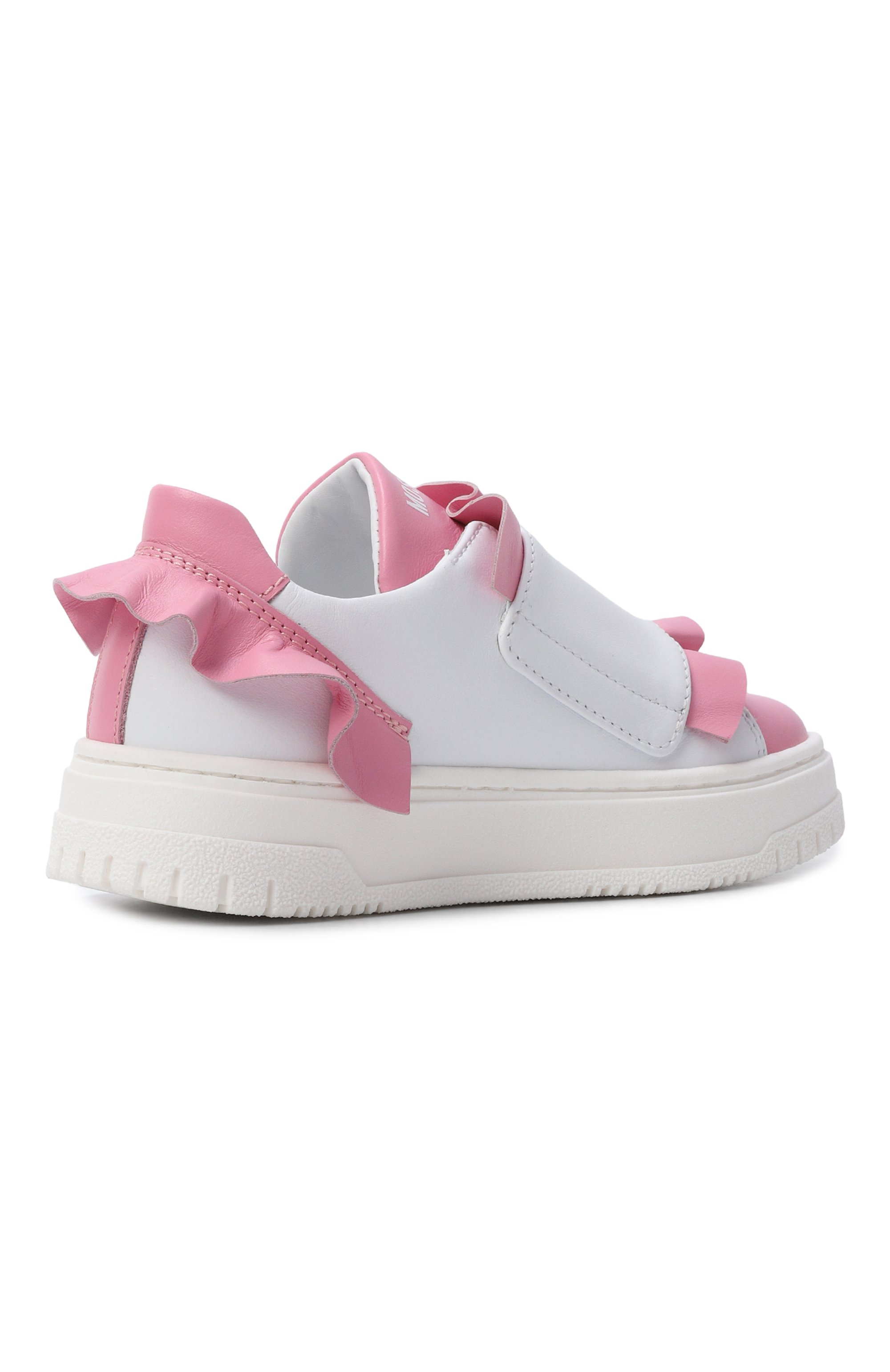 Кожаные кеды MOSCHINO белого цвета по цене 27450 руб., арт. 82979/VAR3, фото 3 Кожаные кеды MOSCHINO, арт. 82979/VAR3, фото 3