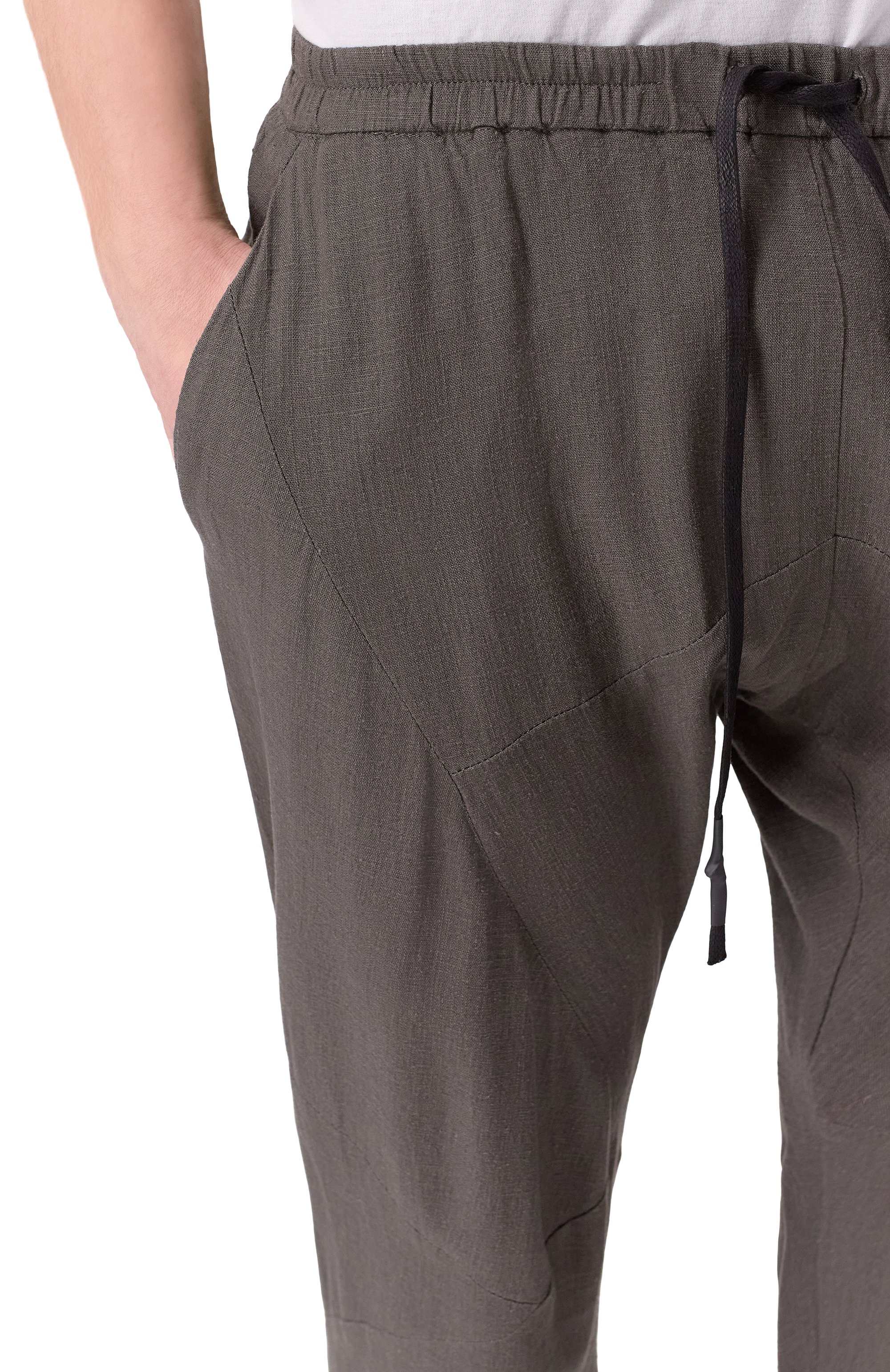 Брюки из вискозы и льна 139DEC, арт. PN510-GRE, фото 5