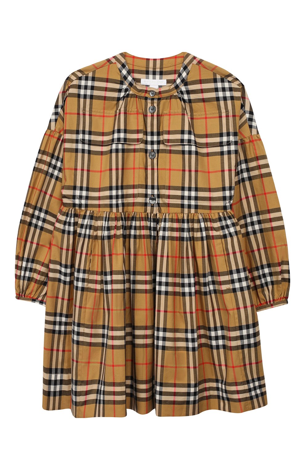 Хлопковое платье BURBERRY, арт. 8003099, фото 1