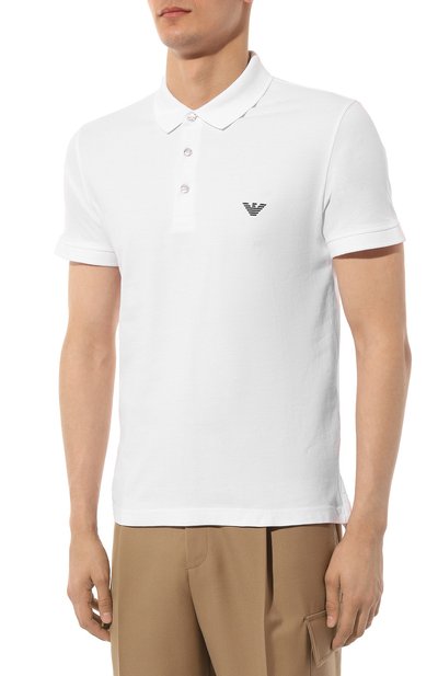 Хлопковое поло EMPORIO ARMANI, арт. 211804/4R461, фото 3