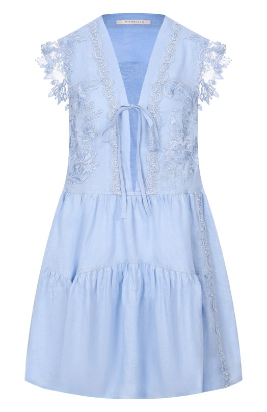 Платье из хлопка и вискозы Maurizio W06200781 Голубой W06200781