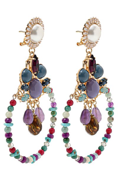 Серьги ANTON HEUNIS разноцветного цвета по цене 39800 руб., арт. CNR3.03, фото 3 Серьги ANTON HEUNIS, арт. CNR3.03, фото 3