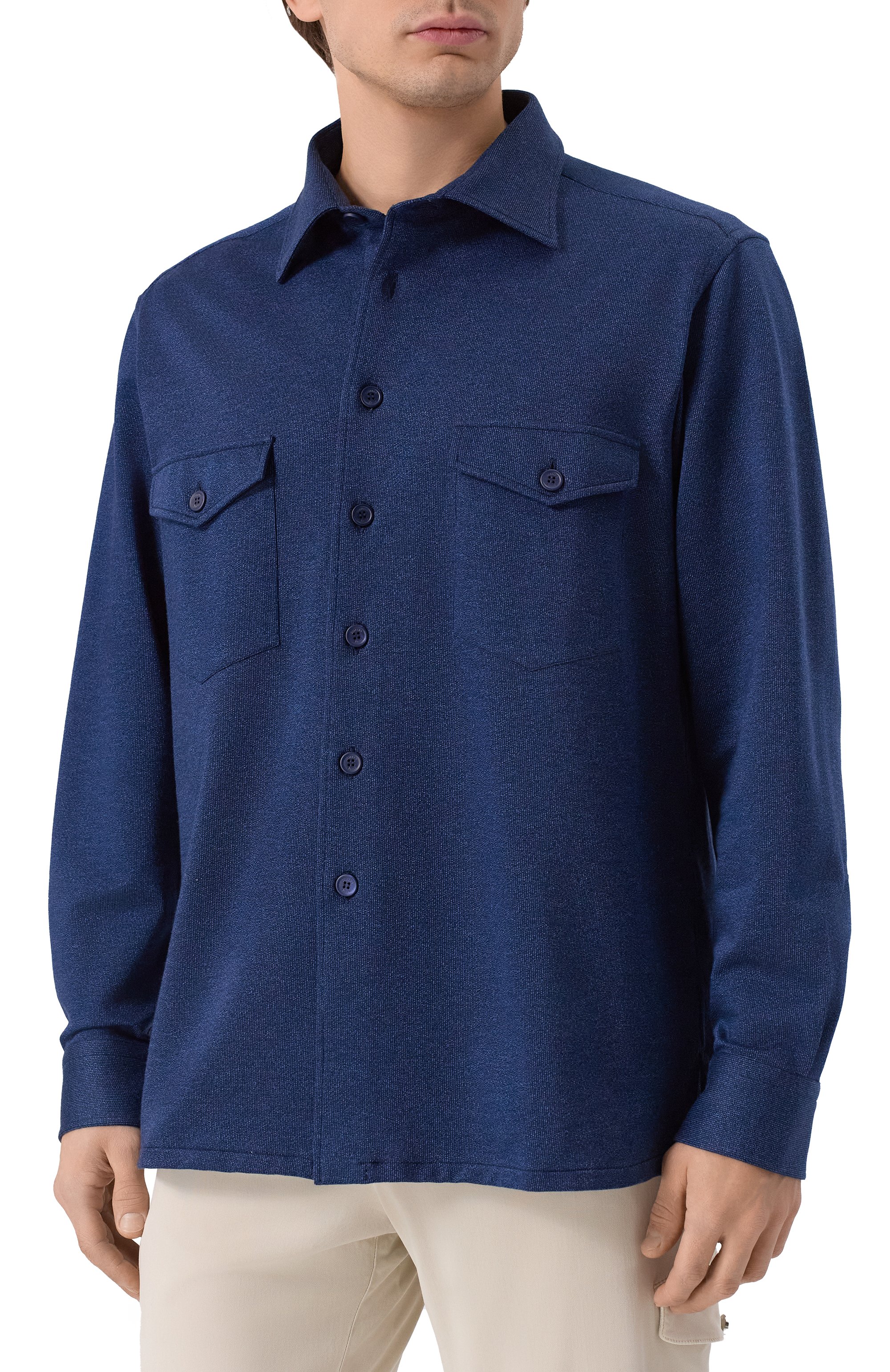 Хлопковая рубашка STEFANO RICCI, арт. CJ008184/TE3101, фото 3