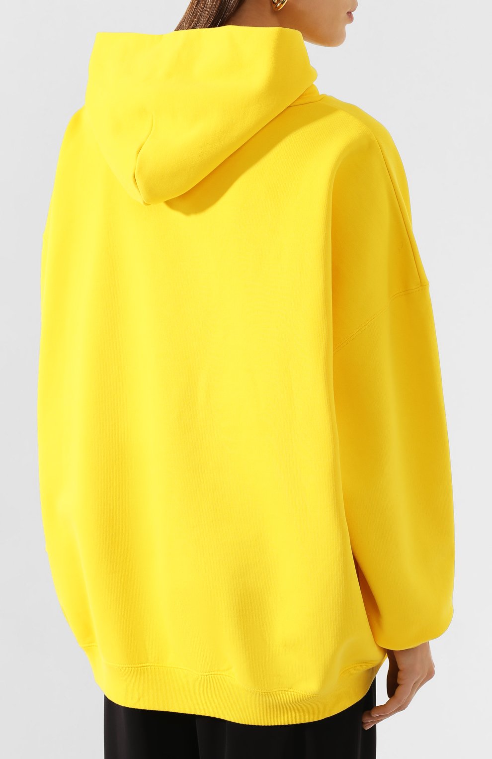 Хлопковое худи BALENCIAGA желтого цвета по цене 54150 руб., арт. 620947/TIVA8, фото 4 Хлопковое худи BALENCIAGA, арт. 620947/TIVA8, фото 4