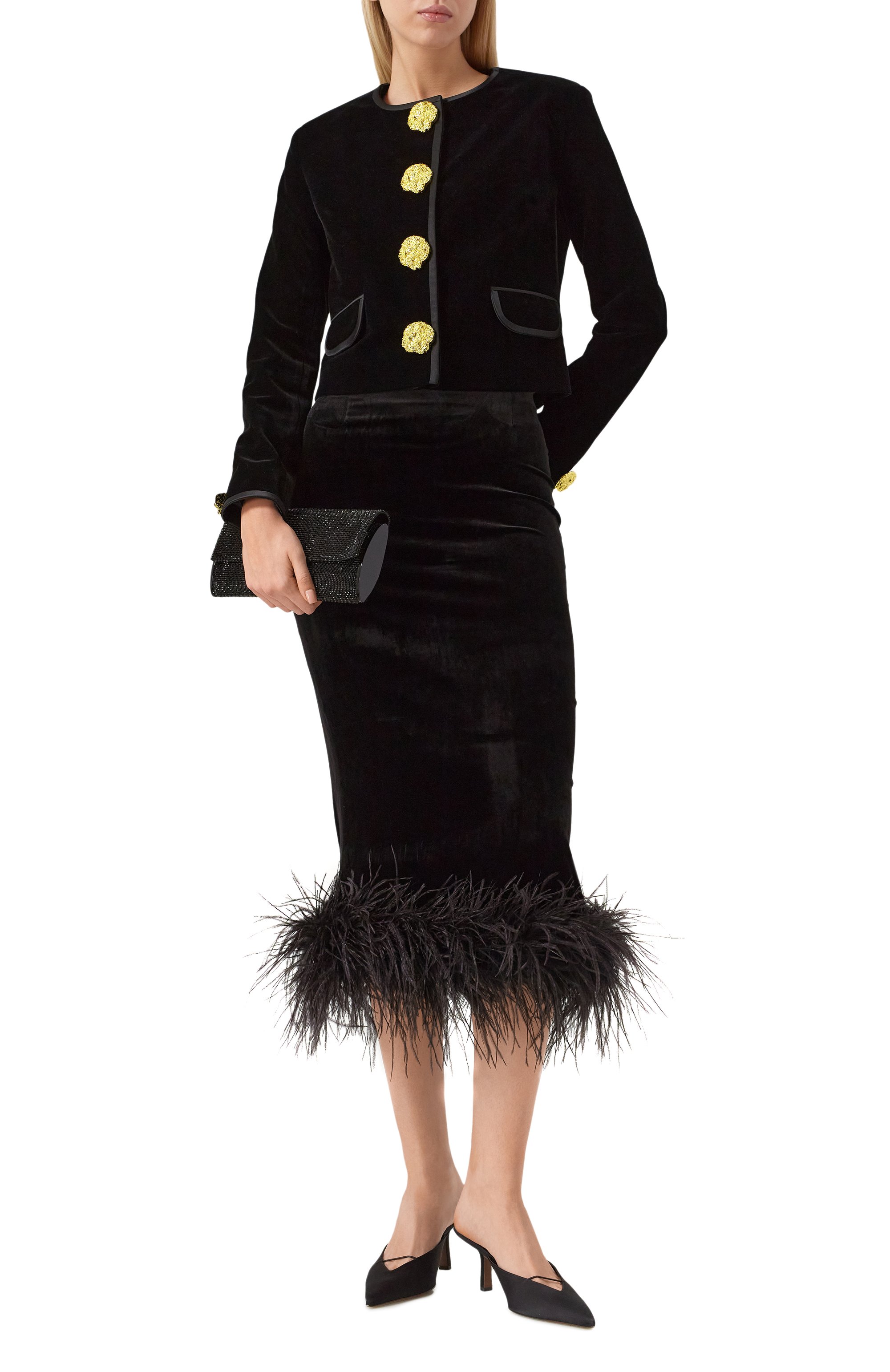 Бархатная юбка ALINE, арт. AL142501, фото 2