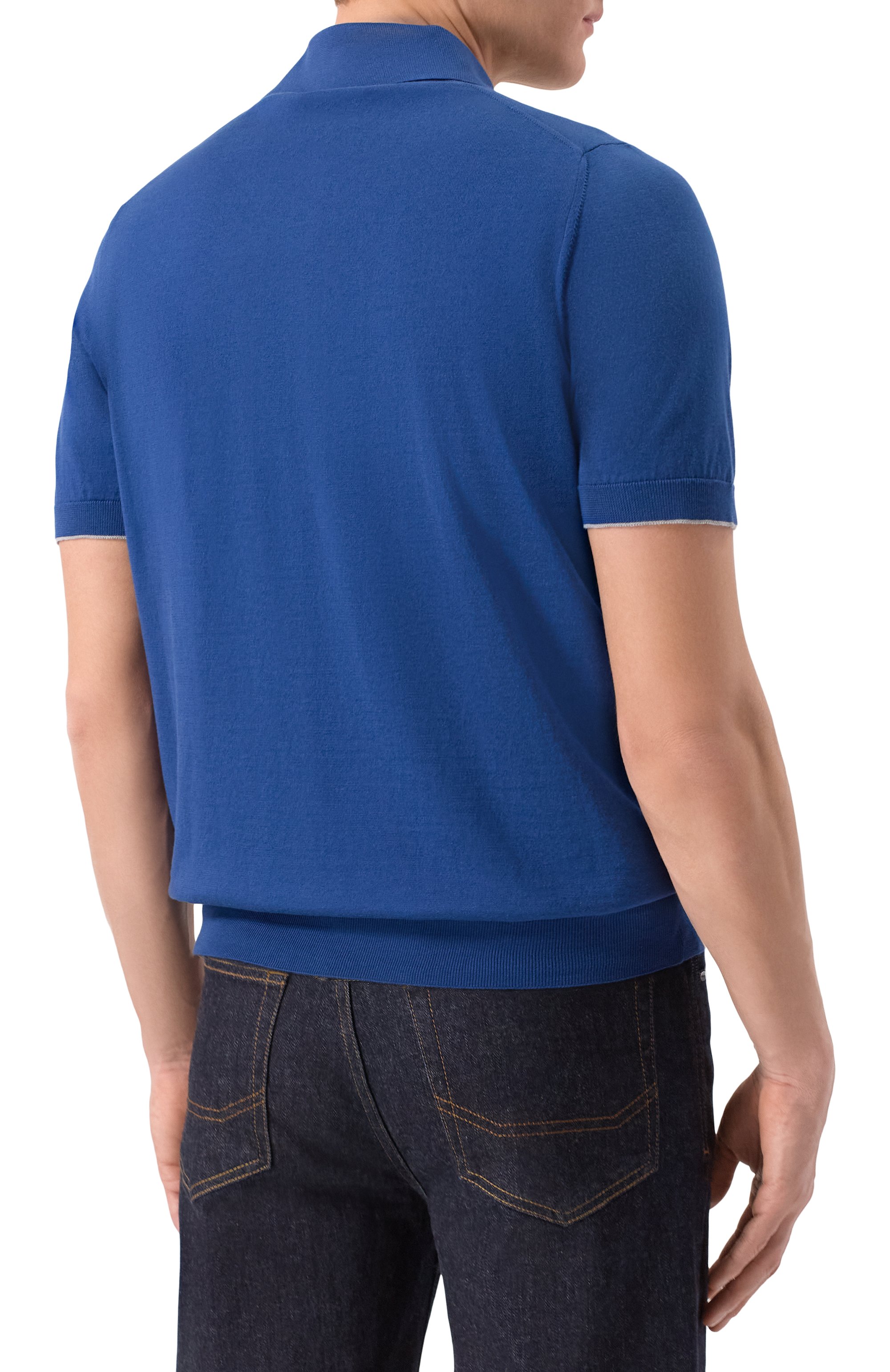 Хлопковое поло BRUNELLO CUCINELLI, арт. M29800125, фото 4