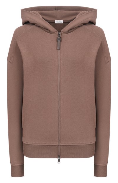 Женский хлопковая толстовка BRUNELLO CUCINELLI, арт. MN05NHF406