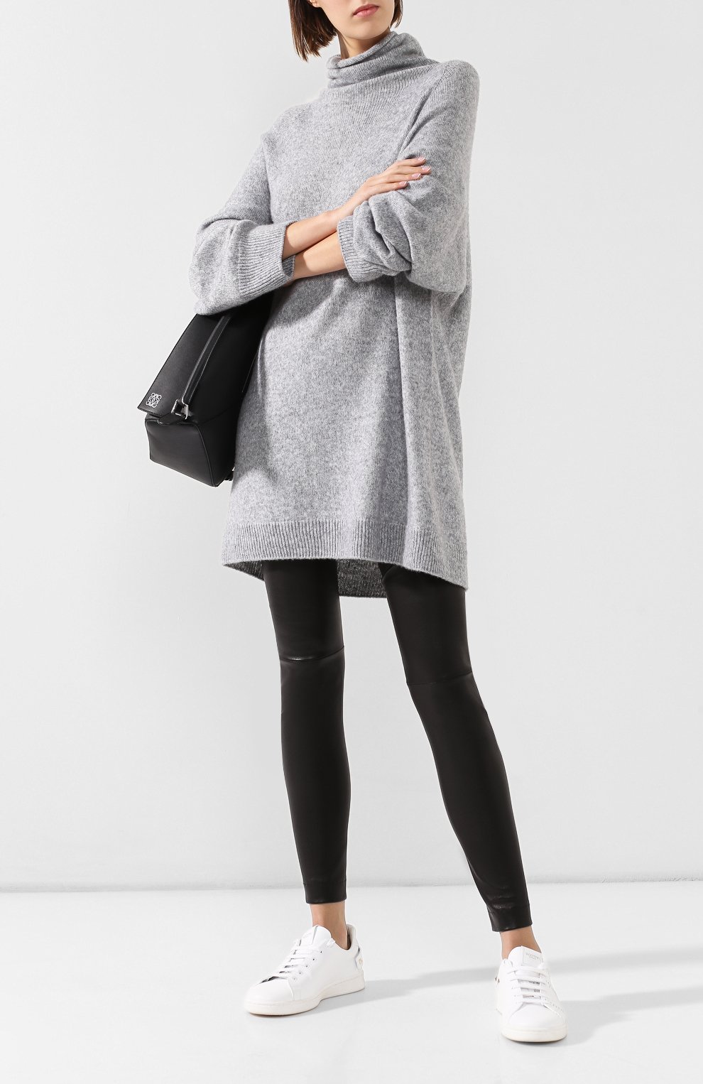 Кожаные легинсы THE ROW, арт. W204025025, фото 2