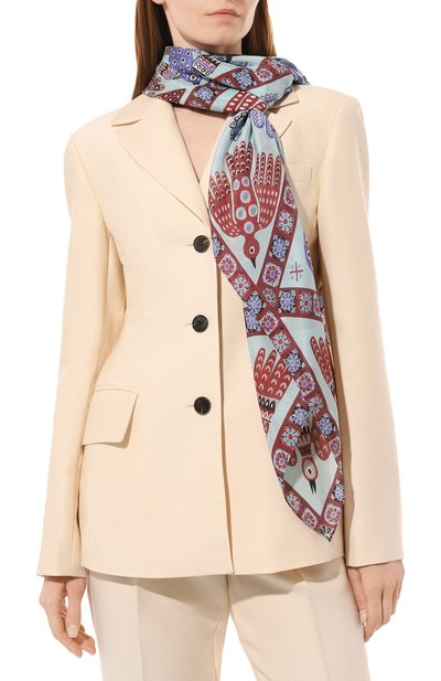 Шелковый платок небеса GOURJI, арт. T21SKY7BLR, фото 3