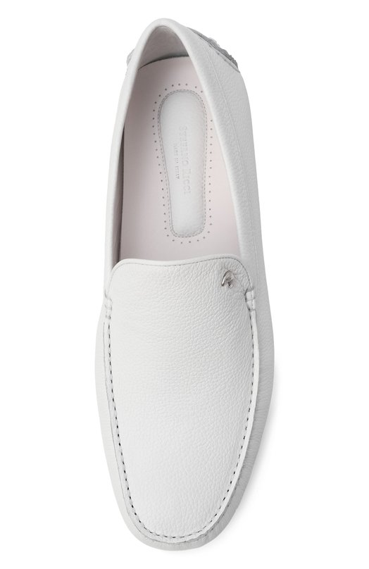 Кожаные мокасины Stefano Ricci UC25_G1155/VTDVN Белый  UC25_G1155/VTDVN Фото 5