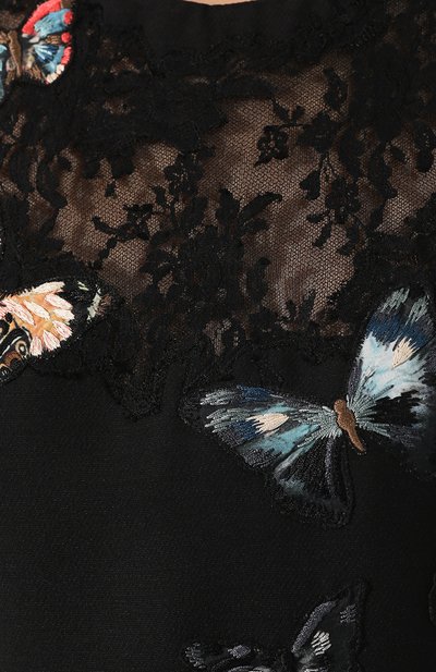 Платье из смеси шерсти и шелка VALENTINO черного цвета по цене 437000 руб., арт. SB3VANB91CF, фото 5 Платье из смеси шерсти и шелка VALENTINO, арт. SB3VANB91CF, фото 5