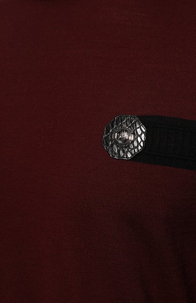 Джемпер с отделкой из кожи аллигатора STEFANO RICCI, арт. K606312AG1/F22465, фото 5