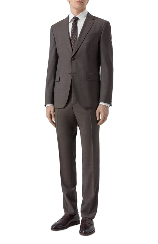 Шерстяной костюм BOSS 50551766 Коричневый 50551766