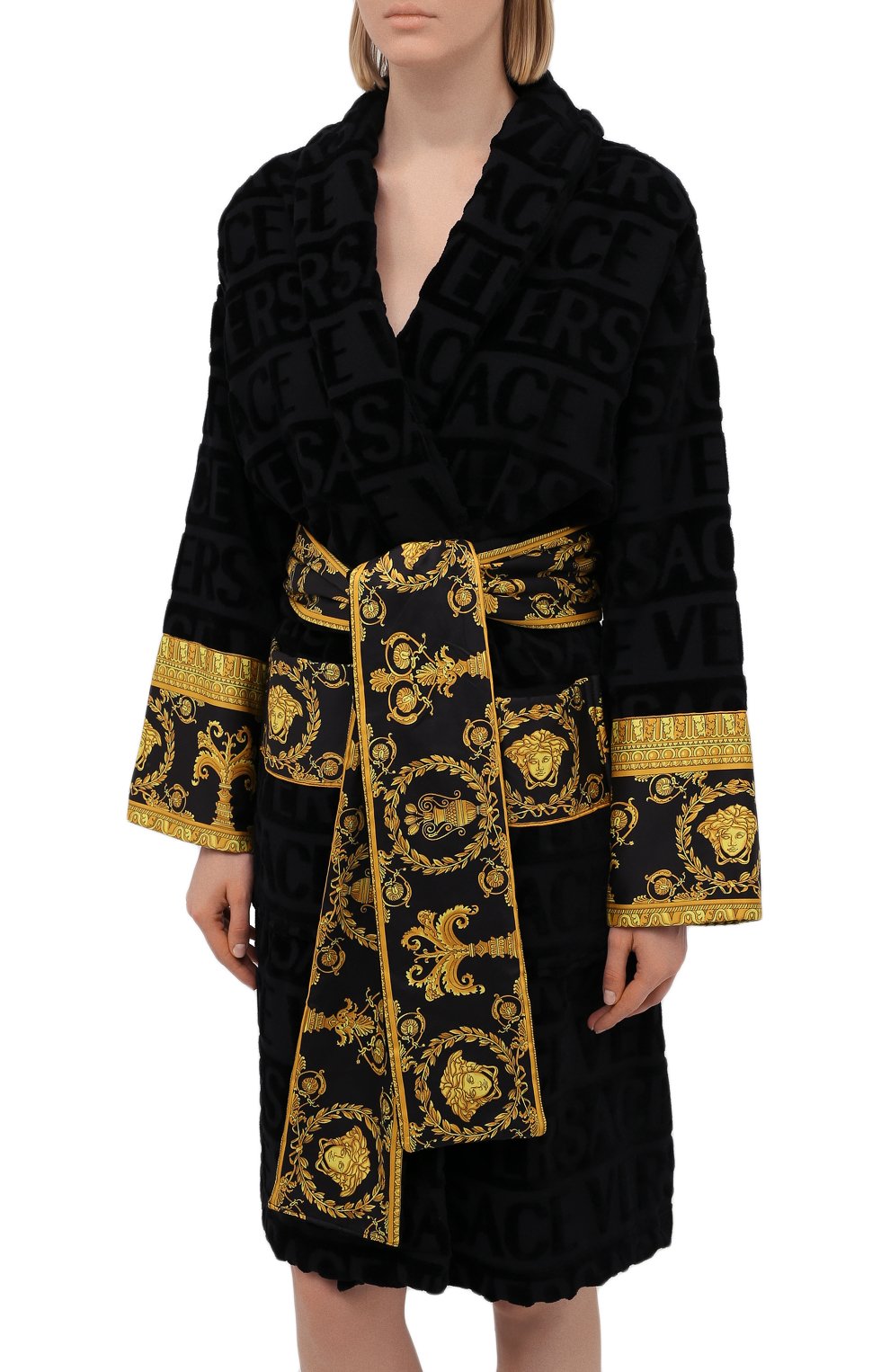 Хлопковый халат VERSACE, арт. ZACJ00008/ZC0SP052, фото 3