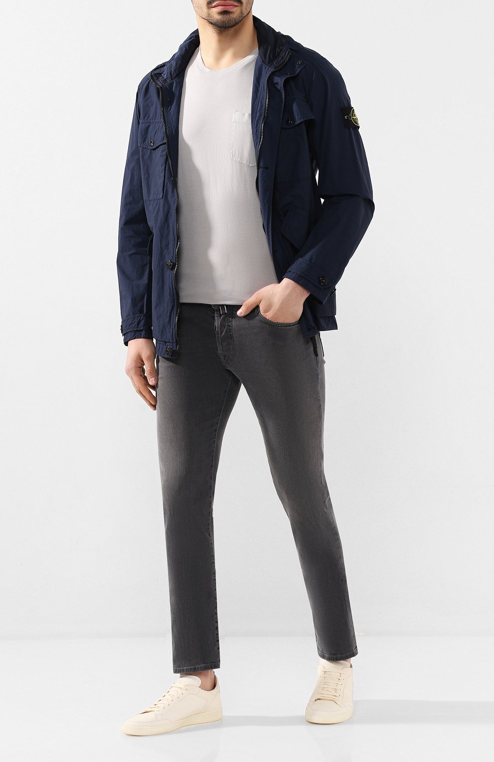 Кожаные кеды OFFICINE CREATIVE белого цвета по цене 47650 руб., арт. KAREEM/001/GIAN0, фото 2 Кожаные кеды OFFICINE CREATIVE, арт. KAREEM/001/GIAN0, фото 2