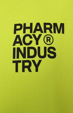 Мужская хлопковая футболка PHARMACY INDUSTRY салатового цвета, арт. PHABM00206 | Фото 6 (Длина (для топов): Стандартные; Рукава: Короткие; Материал внешний: Хлопок; Принт: С принтом; Стили: Гранж; Мужское Кросс-КТ: Футболка-одежда; Кросс-КТ: Джерси)